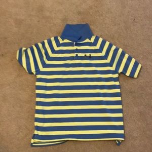 Kids striped under armor collar shirt